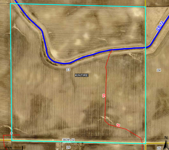 160 Acres  Section 23, Kintire Twp, MN